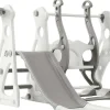 4 In 1 Glijbaan - Met Trap, Schommel, Basketbalring - Lichtgrijs-ModernLuxe Online