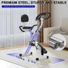 3 In 1 Opvouwbare Hometrainer, Magnetische X-Bike Ligfiets Fitness Bike Met 8-Level Verstelbare Weerstand Voor Home Gym Workout-Vente-unique Best