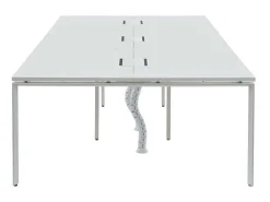 6 Persoons Bureau Bank - Wit - L120 Cm - Downtown-Workēa Best