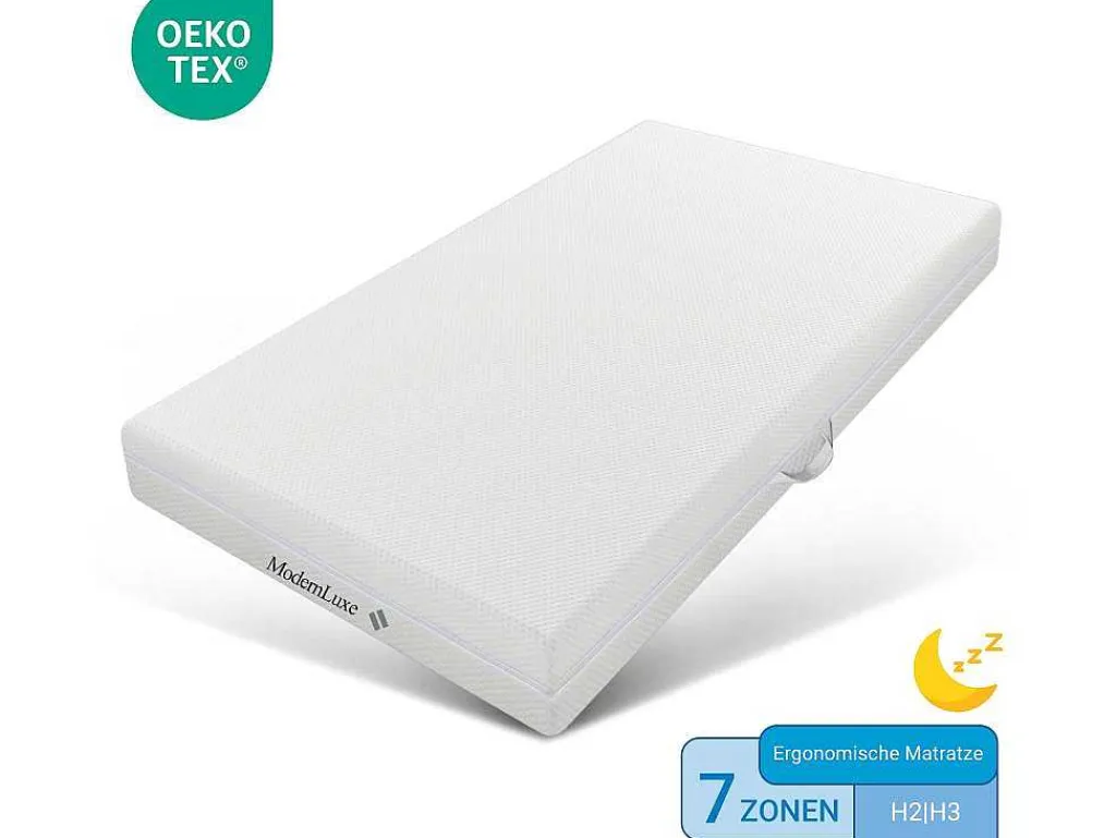 90 X 200 Cm Schuimmatras 7 Comfortzones Dikte 20Cm - Merax-Vente-unique