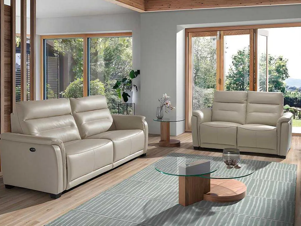 2 Zits Leren Relaxbank 6157-Angel Cerda Outlet