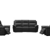 3+2 Zits Relaxbank En -Fauteuil Van Buffelleer Pakita - Zwart-Vente-unique Best