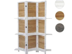 Aberdeen Scherm Met Planken, Wit/Bruin-Vente-unique Clearance