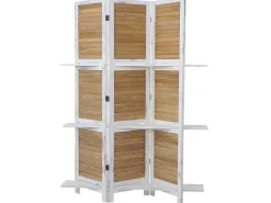 Aberdeen Scherm Met Planken, Wit/Bruin-Vente-unique Clearance