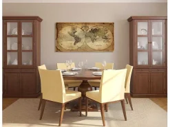 Afdrukken Op Canvas Wereldkaart 1, Veelkleurig, 120X4X60 Cm,-EPIKASA Best