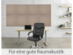 Akoestisch Wandpaneel Mcw-L52 (Set Van 4), Lichtbruin-Vente-unique Discount