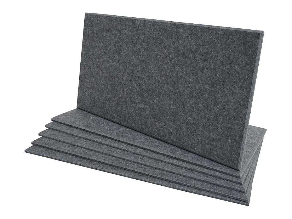 Akoestisch Wandpaneel Mcw-L52 (Set Van 6), Grijs-Vente-unique New