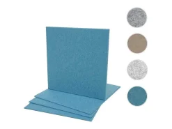 Akoestisch Wandpaneel Mcw-L52 (Set Van 4), Blauw-Vente-unique Hot