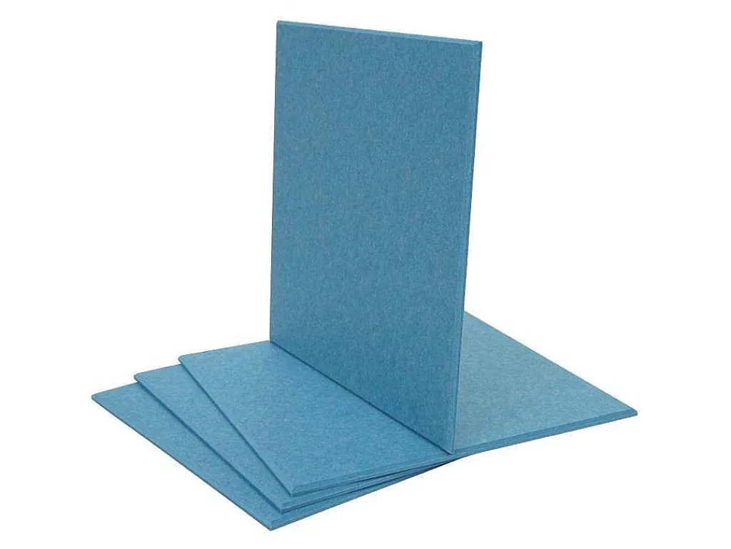 Akoestisch Wandpaneel Mcw-L52 (Set Van 4), Blauw-Vente-unique Hot
