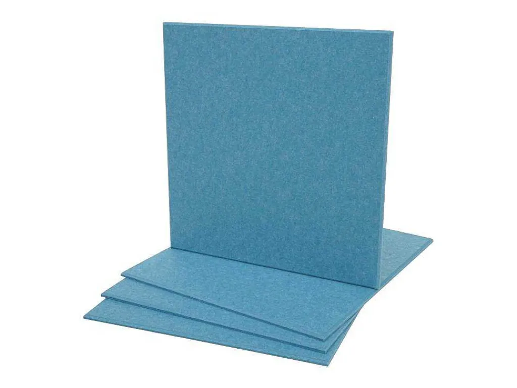 Akoestisch Wandpaneel Mcw-L52 (Set Van 4), Blauw-Vente-unique Hot
