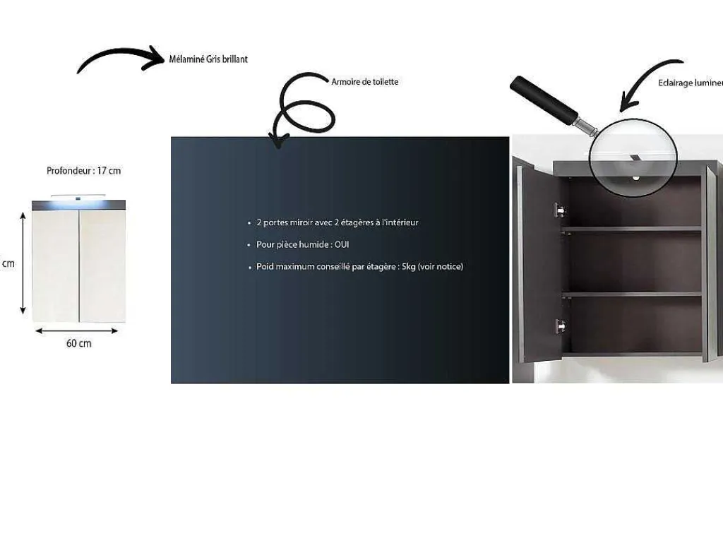 Amandamandobea Spiegelkast A 2 Spiegelende Deuren Grijs, Agave Grijs Hoogglans.-Trendteam Online