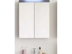 Amandamandobea Spiegelkast A 2 Spiegelende Deuren Grijs, Agave Grijs Hoogglans.-Trendteam Online