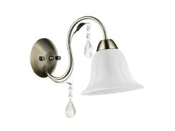 Anna Wandlamp, Messing, Wit, 31X37X18 Cm,-EPIKASA Best