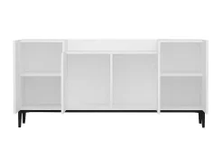 Annalisa Multifunctioneel Kabinet, Wit, Zwart, 160X42X75 Cm,-EPIKASA