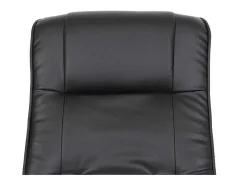 Aprilia Relaxfauteuil Met Kruk, Zwart-Vente-unique Discount