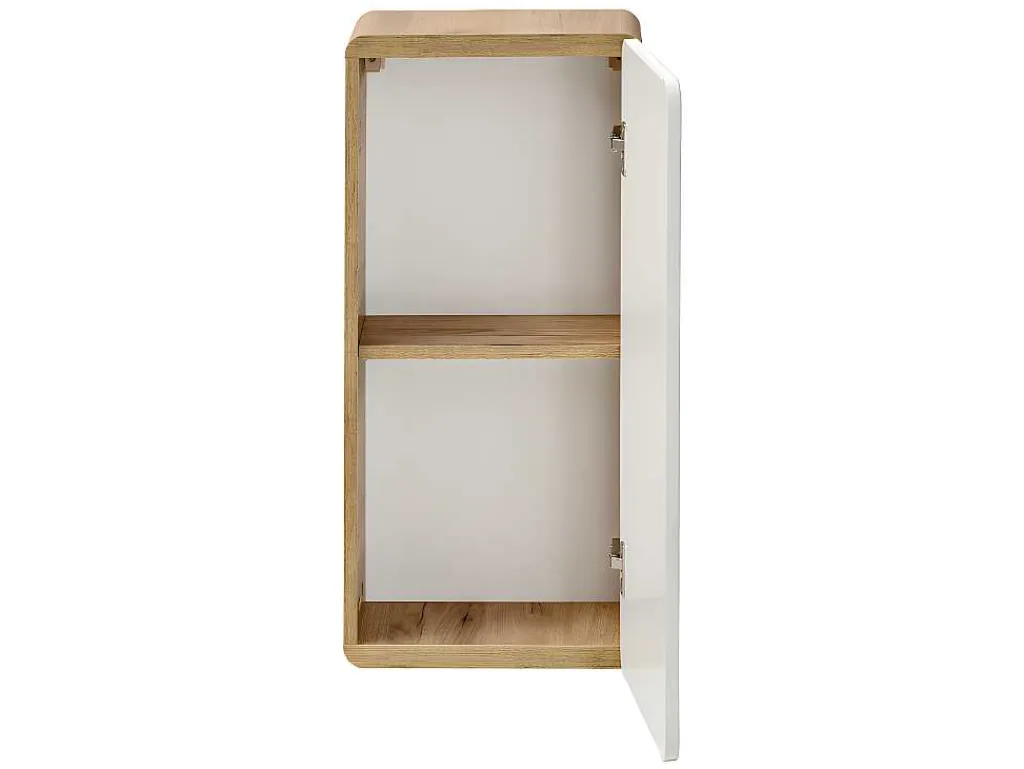 Badkamerkast Naturel En Wit - L35 X B22 X H75 Cm - Aruba-Vente-unique New