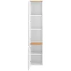 Badkamerkolom Met 5 Planken - Licht Naturel En Wit - Anida-Vente-unique Outlet