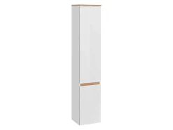 Badkamerkolom Met 5 Planken - Licht Naturel En Wit - Anida-Vente-unique Outlet
