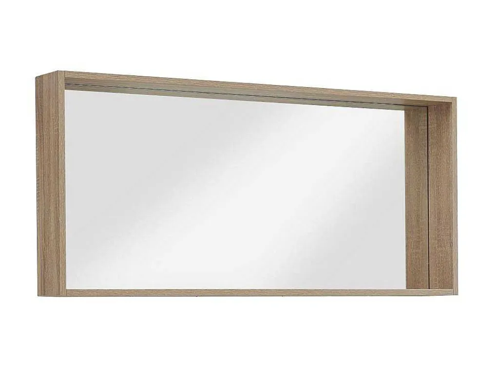 Badkamerspiegel Met Rand, Licht Naturel - L120 X H55 Cm - Quadra-OZAIA Sale
