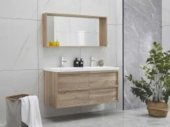 Badkamerspiegel Met Rand, Licht Naturel - L120 X H55 Cm - Quadra-OZAIA Sale