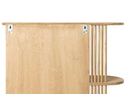 Badkamerwandkast Van Teak Met Spiegel En Nissen - Naturel - Cimahi-OZAIA Best