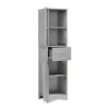Badkamerzuil - 1 Lade En 2 Deuren - Verstelbare Planken - Grijs-ModernLuxe Clearance