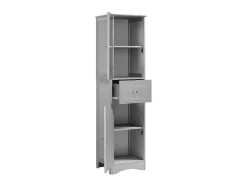 Badkamerzuil - 1 Lade En 2 Deuren - Verstelbare Planken - Grijs-ModernLuxe Clearance