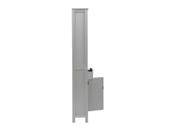 Badkamerzuil - H 170 Cm - Met 1 Lade En Verstelbare Planken - Grijs-ModernLuxe Clearance