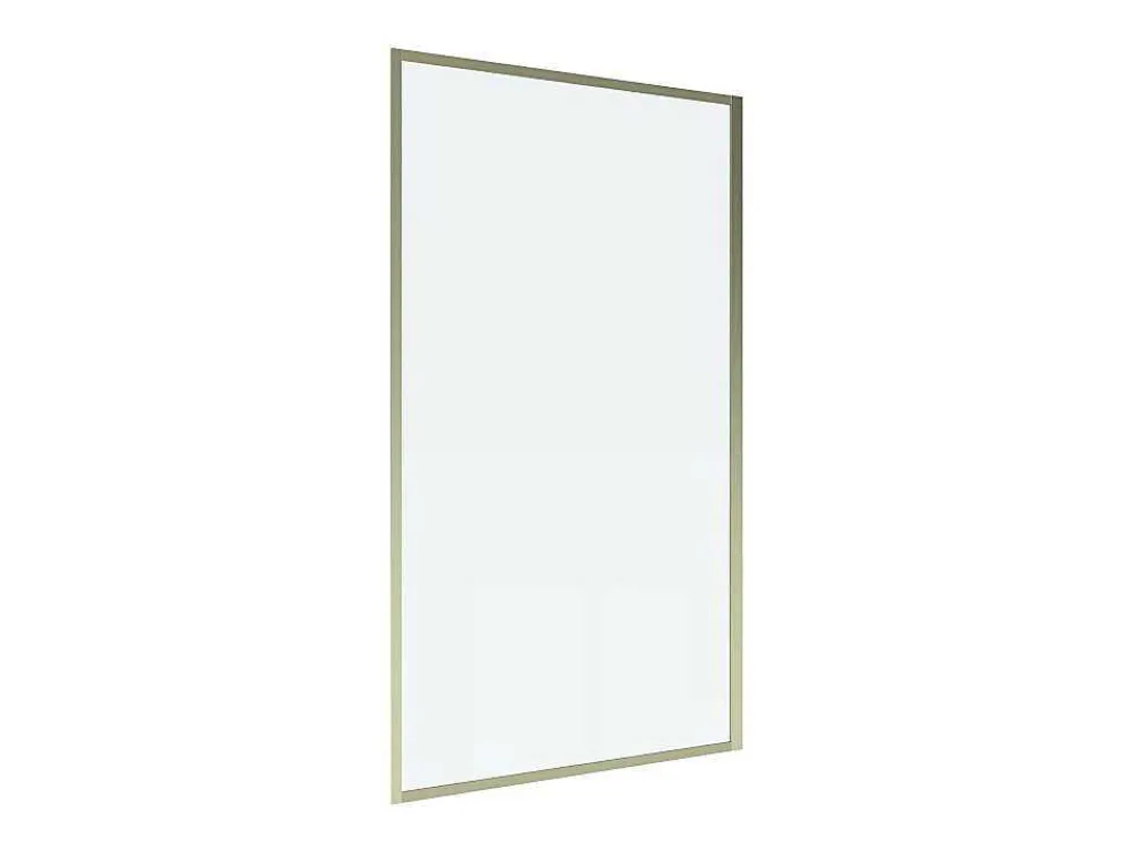 Badscherm Goudkleurig Industriele Stijl 80 X 140 Cm Gehard Glas Bradenton-Shower & Design Best