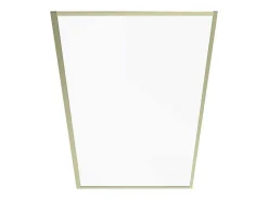 Badscherm Goudkleurig Industriele Stijl 80 X 140 Cm Gehard Glas Bradenton-Shower & Design Best