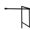 Badscherm In Industriele Stijl Met Beweegbaar Deel - 100 X 140 Cm - Obelini-Shower & Design Sale