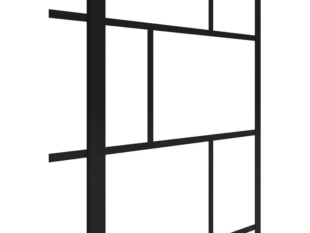 Badscherm In Industriele Stijl Met Beweegbaar Deel - 100 X 140 Cm - Obelini-Shower & Design Sale