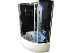 Baignoire-Douche Hydromassagehoek Chromotherapie 130 X 130 Cm - Aster-ELITESHOPPING Outlet