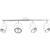 Ball Spot, Chroom, Wit, 80X13X23 Cm,-EPIKASA Outlet