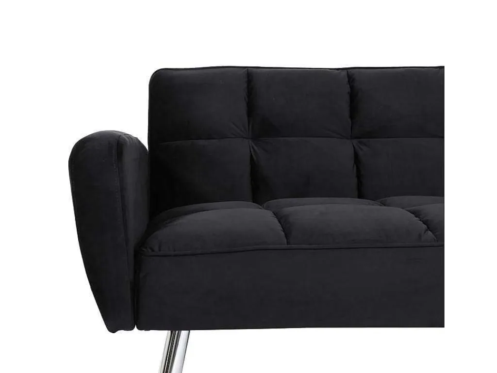 Bank Mcw-K19, Fluweel Zwart-Vente-unique
