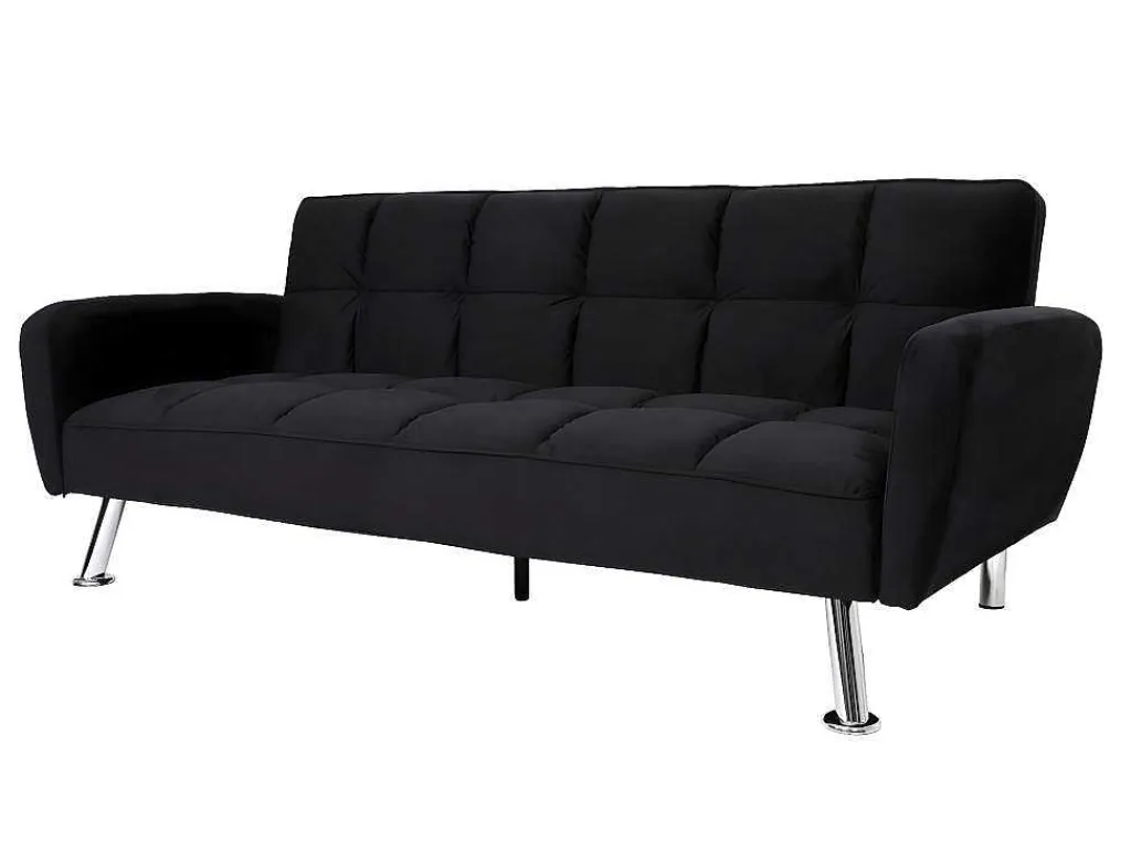 Bank Mcw-K19, Fluweel Zwart-Vente-unique