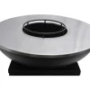 Barbecue/Plancha/Vuurkorf Van Staal - L81 X B81 X D96 Cm - Zwart - Corvera-Vente-unique Discount