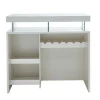 Barmeubel Fabio - Mdf Witgelakt - Met Ledverlichting-Vente-unique Outlet