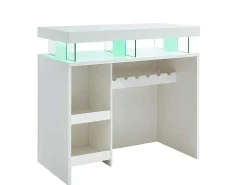 Barmeubel Fabio - Mdf Witgelakt - Met Ledverlichting-Vente-unique Outlet