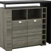 Barmeubel Meteorite - 2 Deuren & 2 Nissen - Mdf Blad Met Granieteffect-Vente-unique Discount