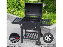 Bbq Grill Rookoven - Xl - Zwart-Monstershop Outlet