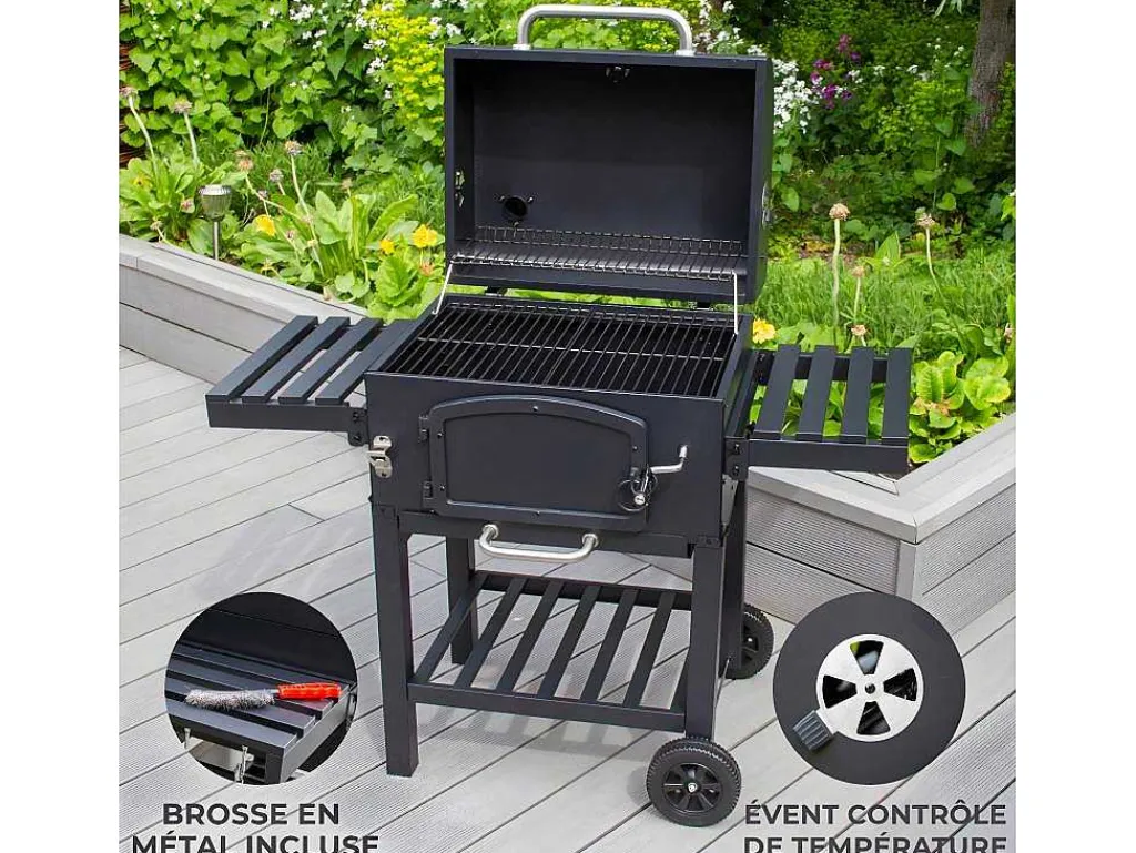 Bbq Grill Rookoven - Xl - Zwart-Monstershop Outlet
