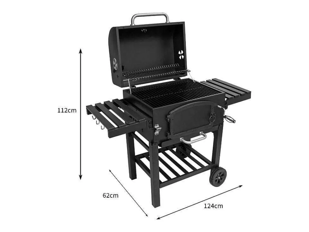 Bbq Grill Rookoven - Xl - Zwart-Monstershop Outlet
