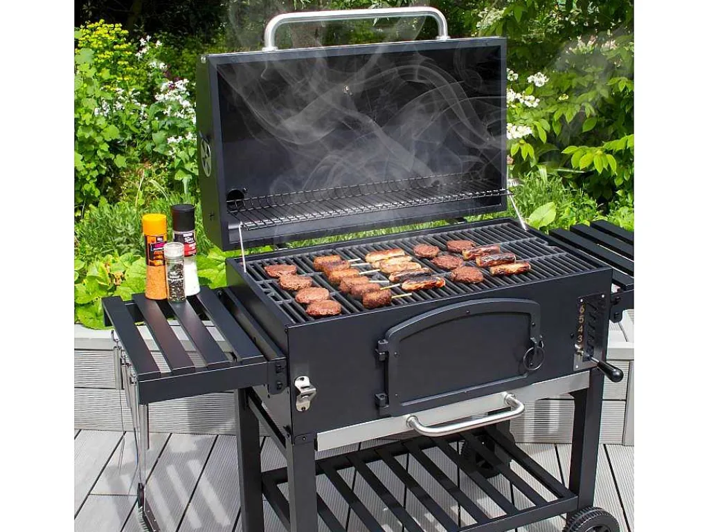 Bbq Grill Rookoven - Xxl - Zwart-Monstershop Outlet