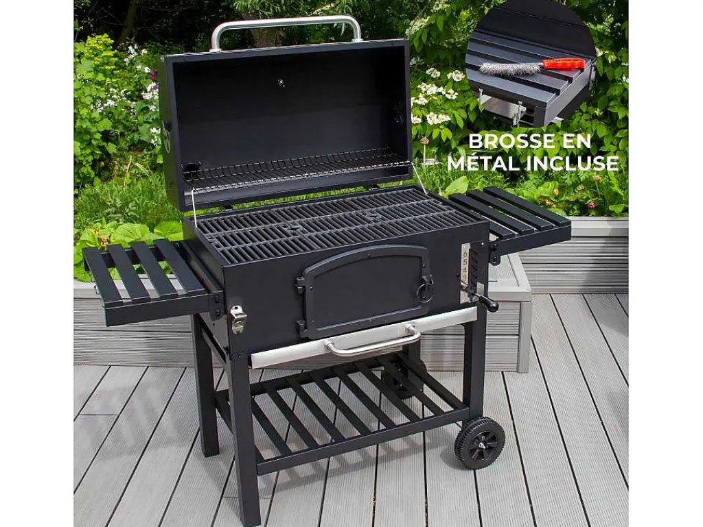 Bbq Grill Rookoven - Xxl - Zwart-Monstershop Outlet