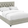 Bed Met Opbergruimte - Stof - Kleur: Champagne - 180 X 200 Cm - Leopold-Vente-unique Hot