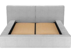 Bed Met Opbergruimte 180 X 200 Cm - Ribfluweel - Lichtgrijs - Timano - Van-PASCAL MORABITO Outlet