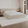 Bed Met Opbergruimte 160 X 200 Cm - Ribfluweel - Beige + Matras - Timano-PASCAL MORABITO Hot