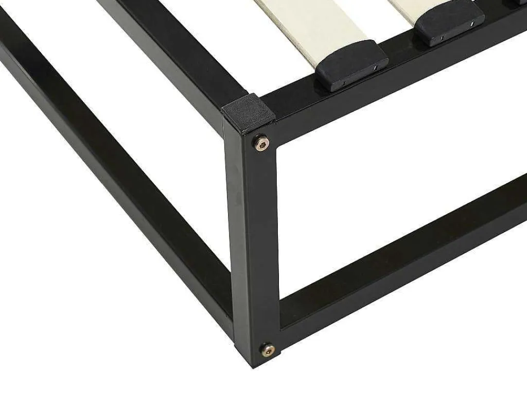 Bedbodem Met Latten Van Metaal 140 X 190 Cm - 2 X 19 Latten - Zwart - Rammus Van Ysmee-Ysmée Discount