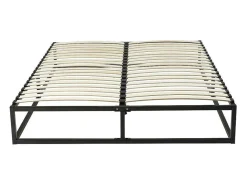 Bedbodem Met Latten Van Metaal 140 X 190 Cm - 2 X 19 Latten - Zwart - Rammus Van Ysmee-Ysmée Discount